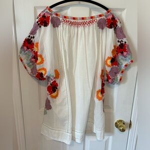 Anthropologie embroidered top. Never worn.